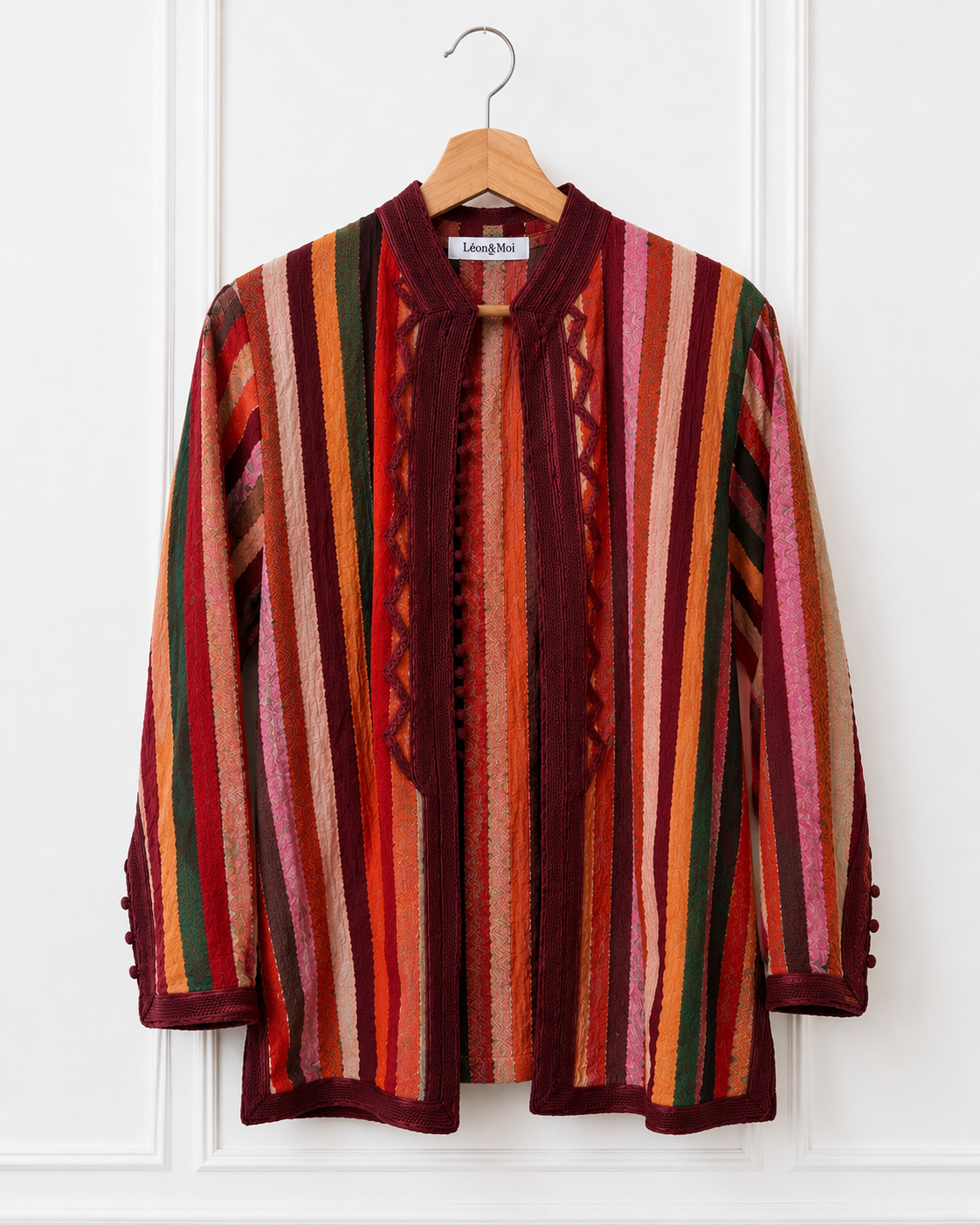Sunset Stripes linen Jacket