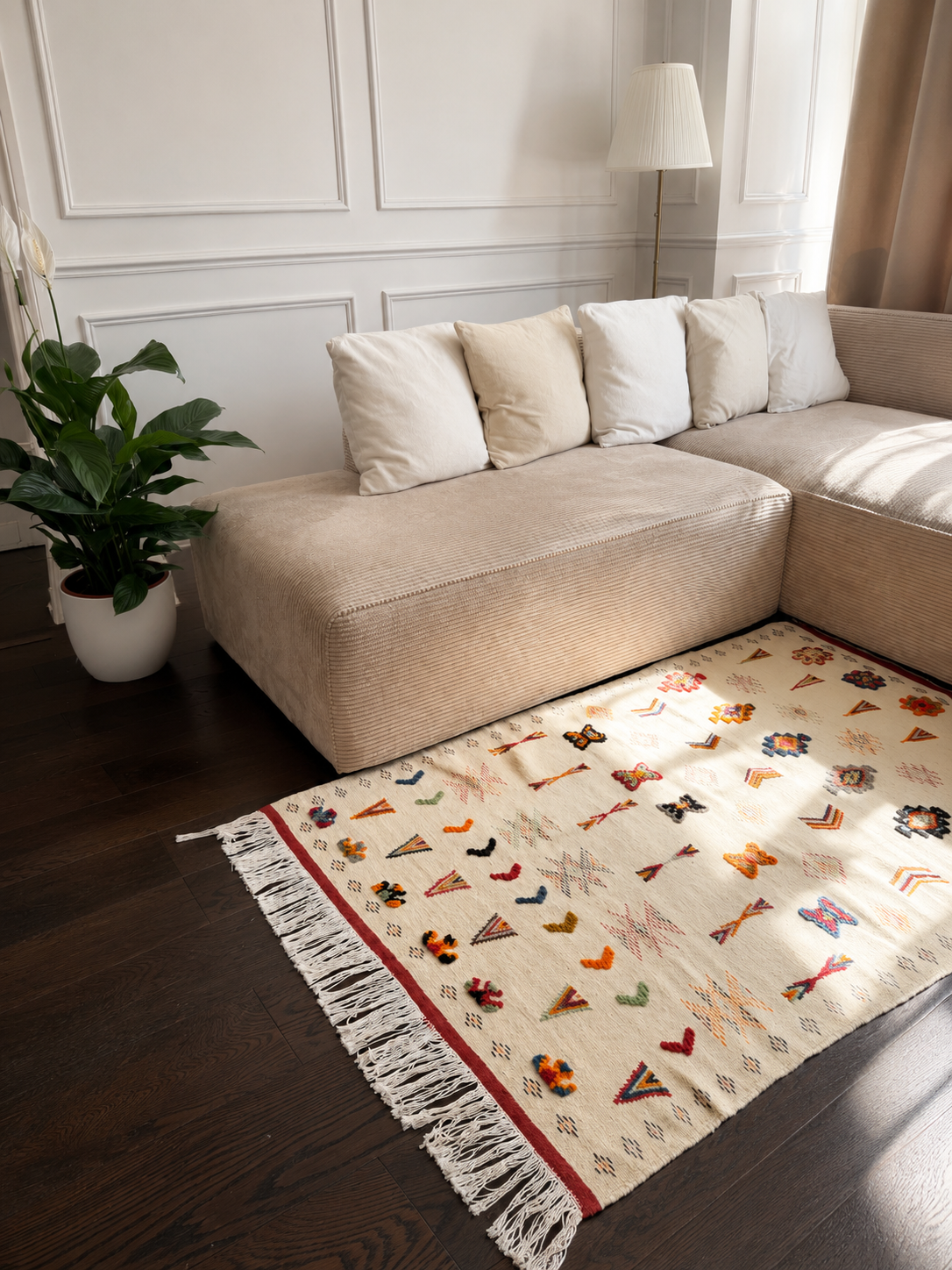 Tapis Akhnif - Ivoire