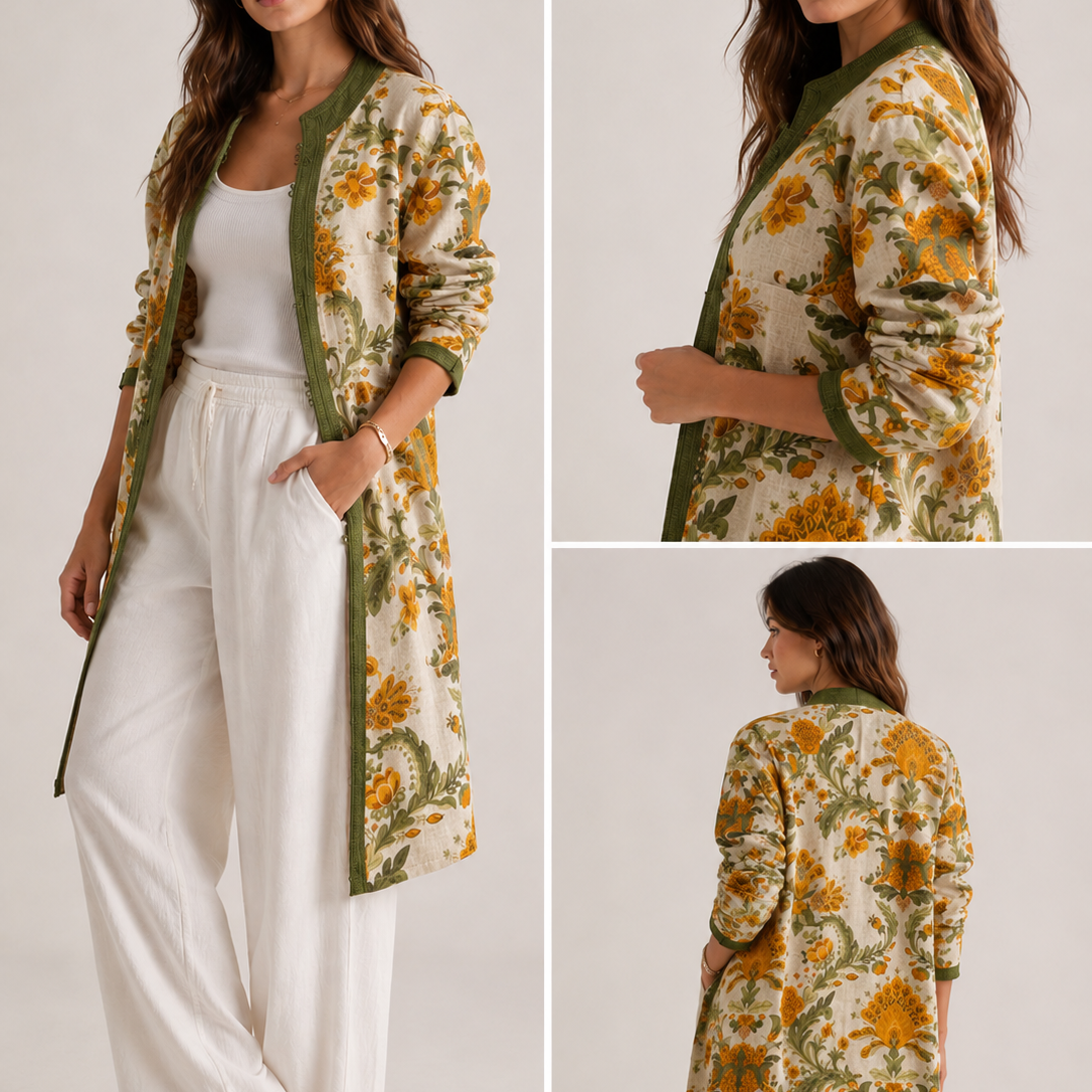 Golden Meadow Linen Jacket