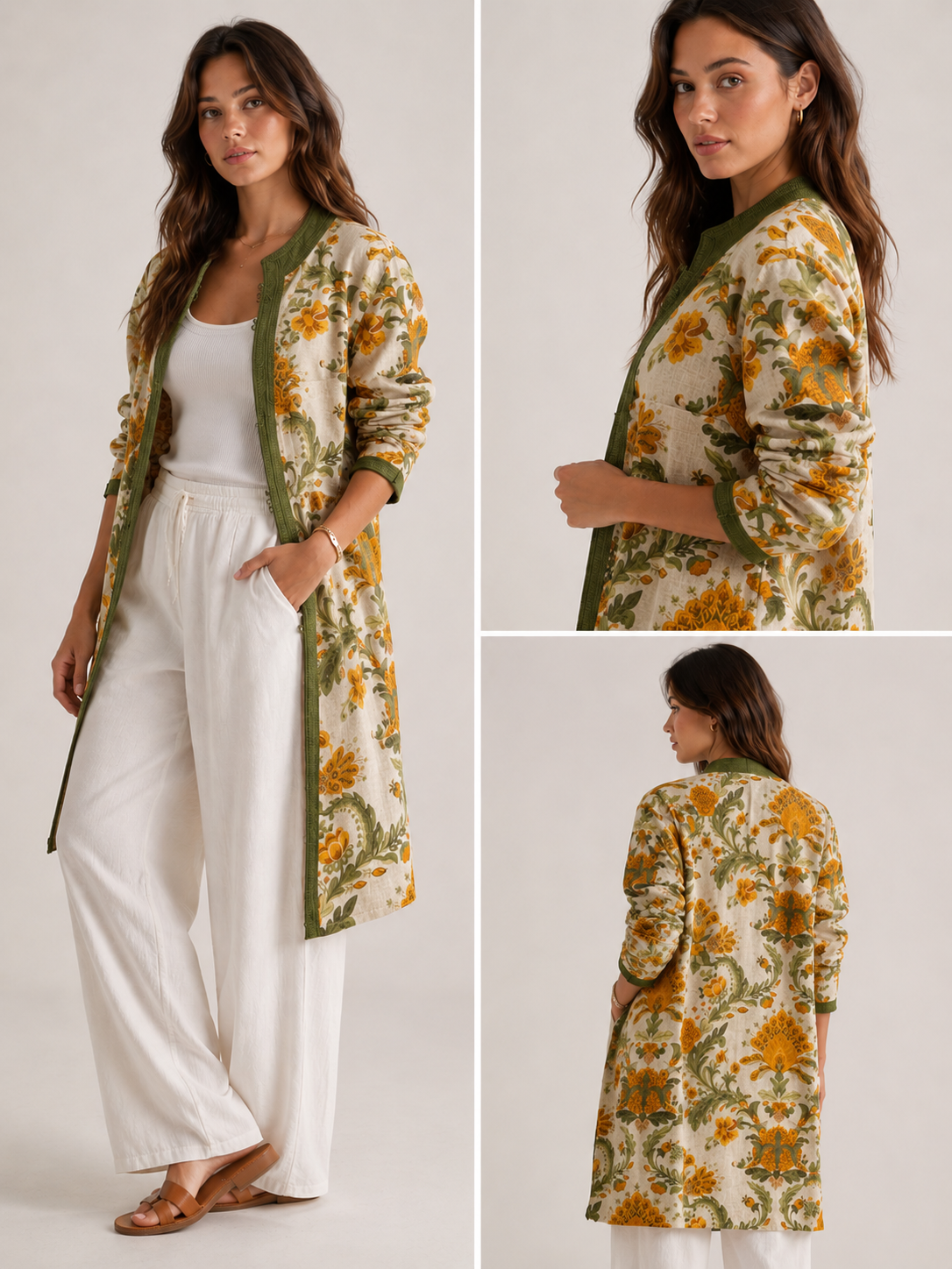 Golden Meadow Linen Jacket