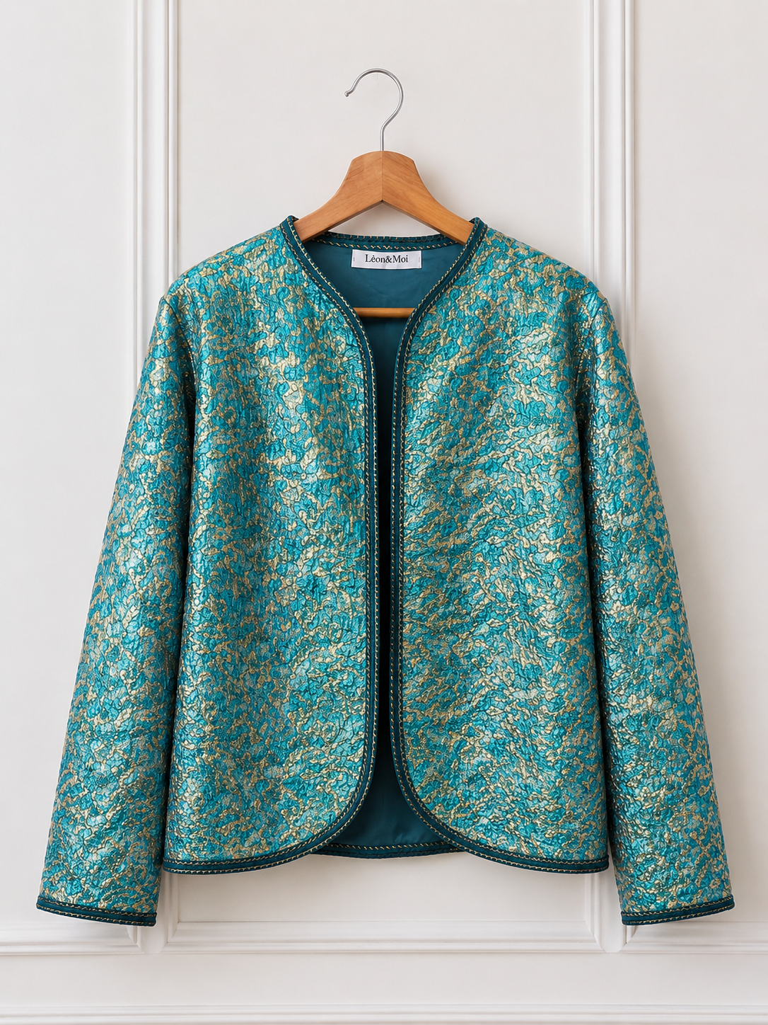 Metallic Turquoise Jacket