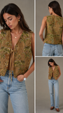 Palmier Velvet Vest
