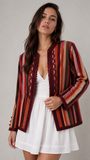 Sunset Stripes linen Jacket