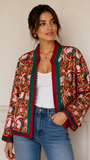 The Jardin Jacket - Burgundy