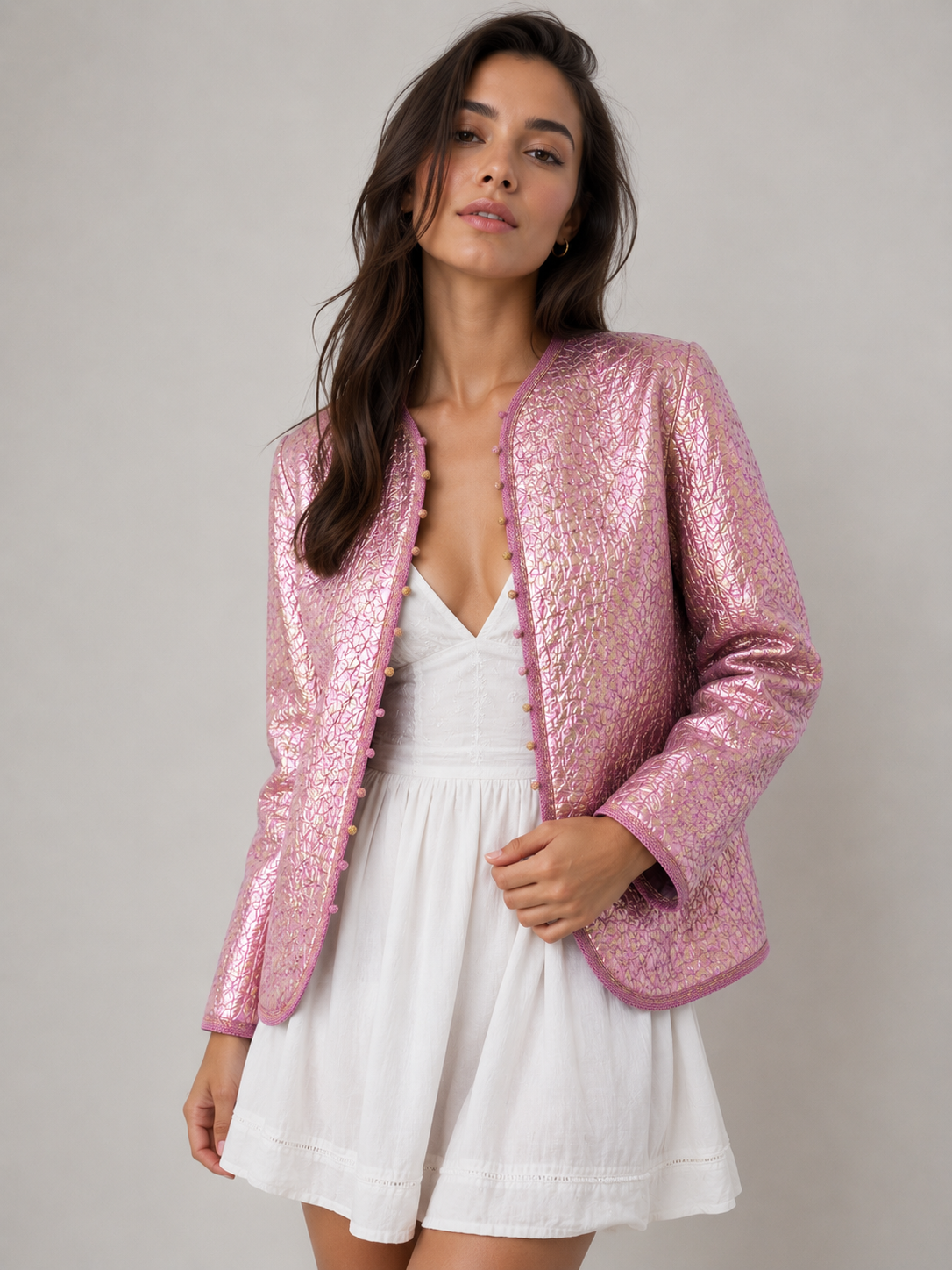Rose Metallic Jacket