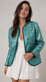 Metallic Turquoise Jacket