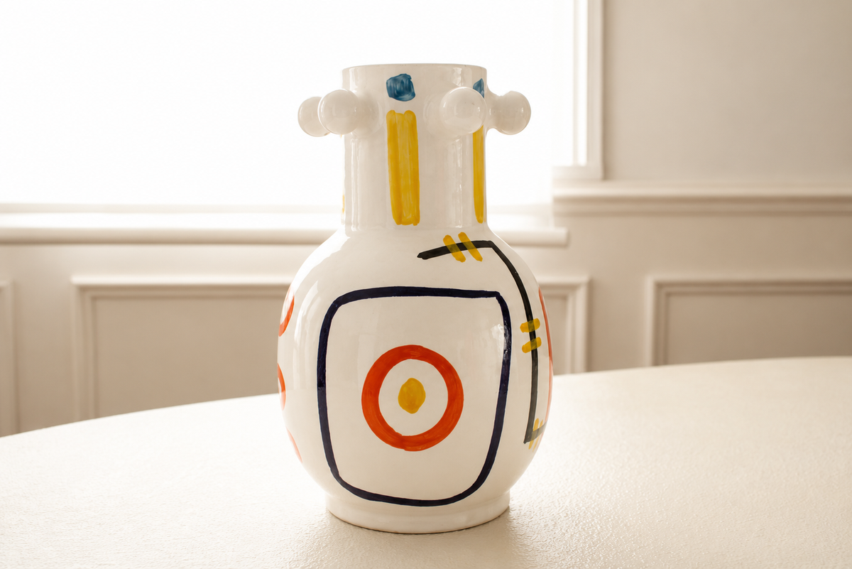 #04 -  Abstract Art Ceramic Vase- Version 2