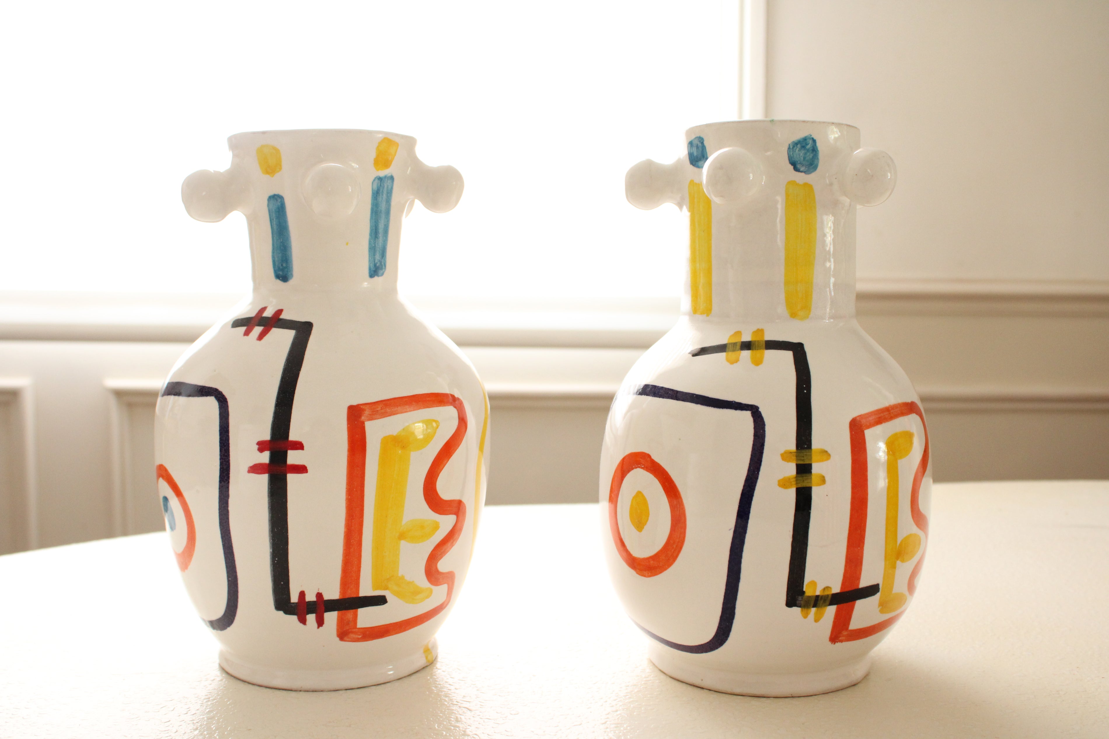 #04 -  Abstract Art Ceramic Vase- Version 2