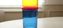 #12 - Tri-Color Blown Glass Vessel - XL
