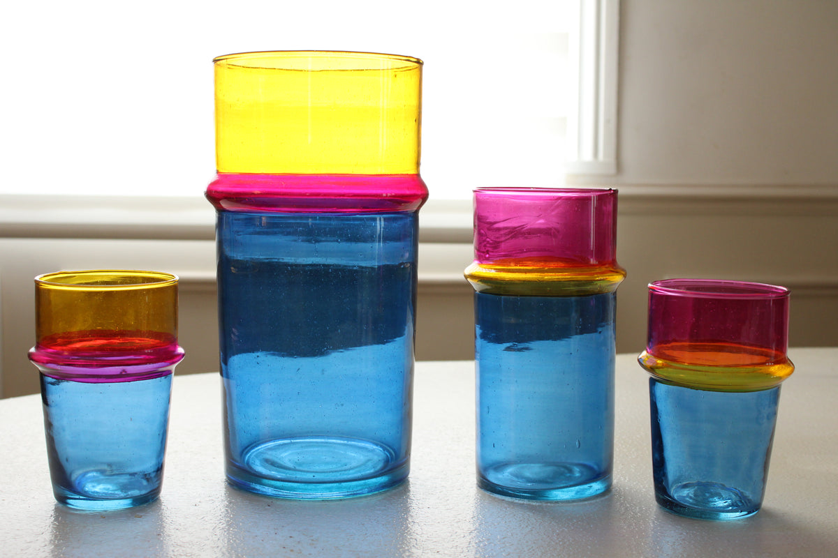 #12 - Tri-Color Blown Glass Vessel - XL