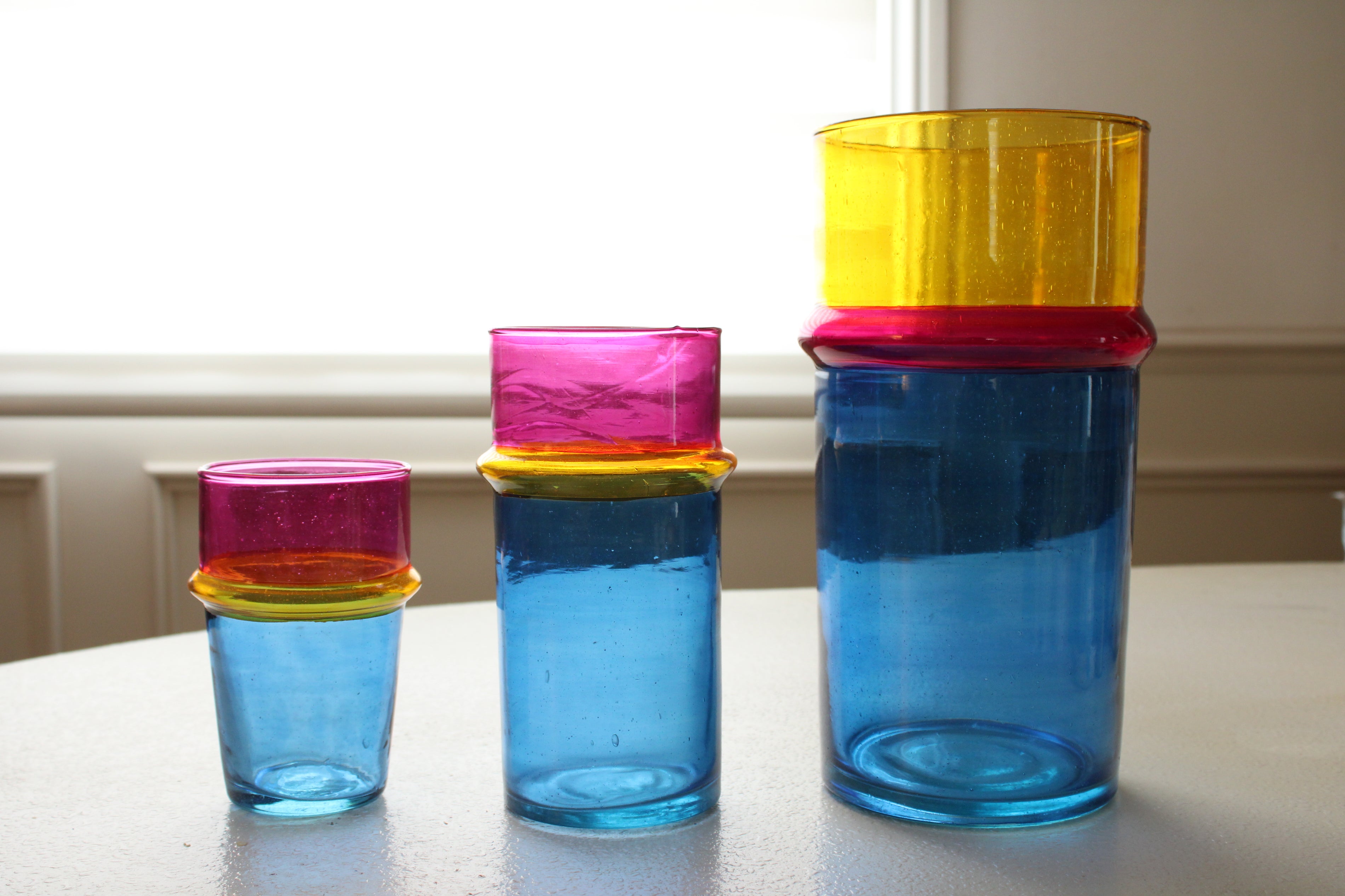 #15 - Tri-Color Blown Glass Vessel - Small