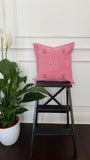 Housse de coussin en soie de cactus - Rose poudré
