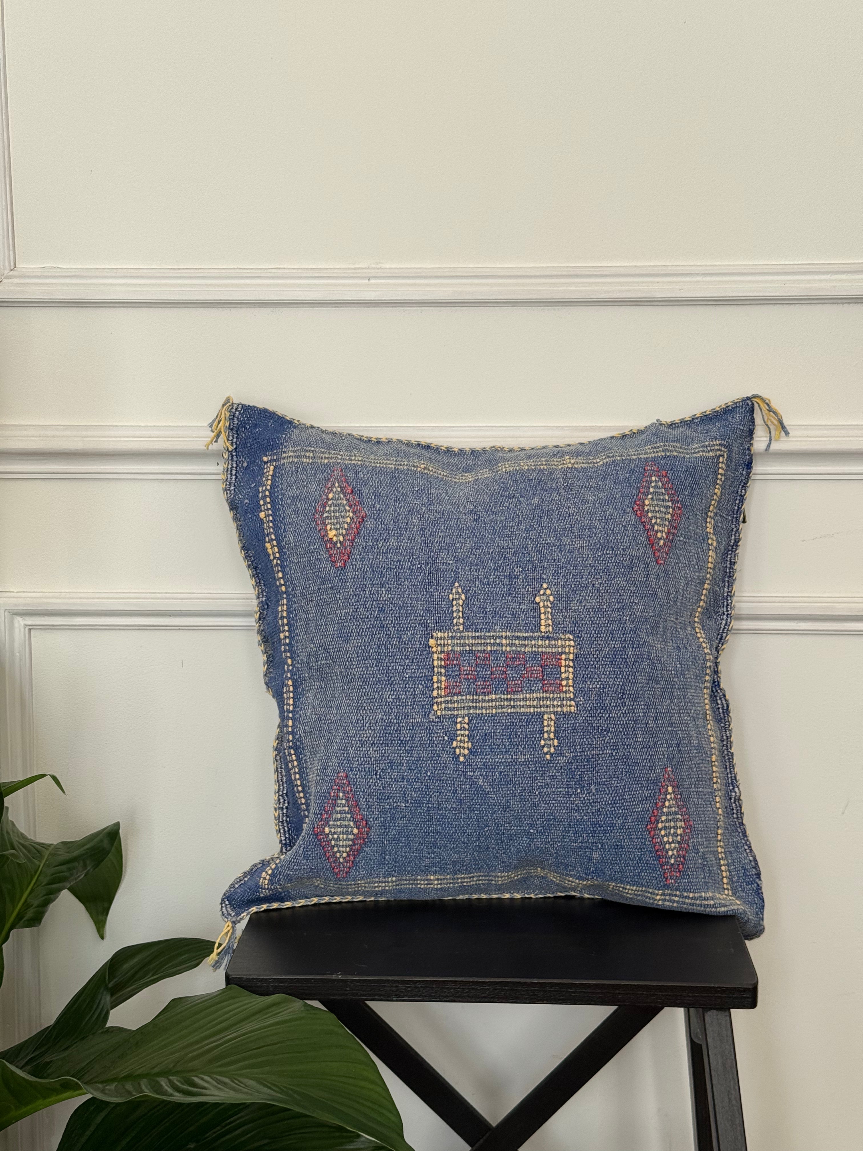Housse de coussin en soie de cactus - Rose poudré