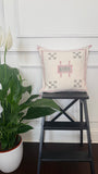 Cactus Silk Cushion Cover - White/Pink