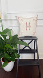 Housse de coussin en soie de cactus - Rose poudré