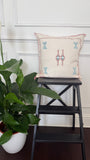 Housse de coussin en soie de cactus - Rose poudré