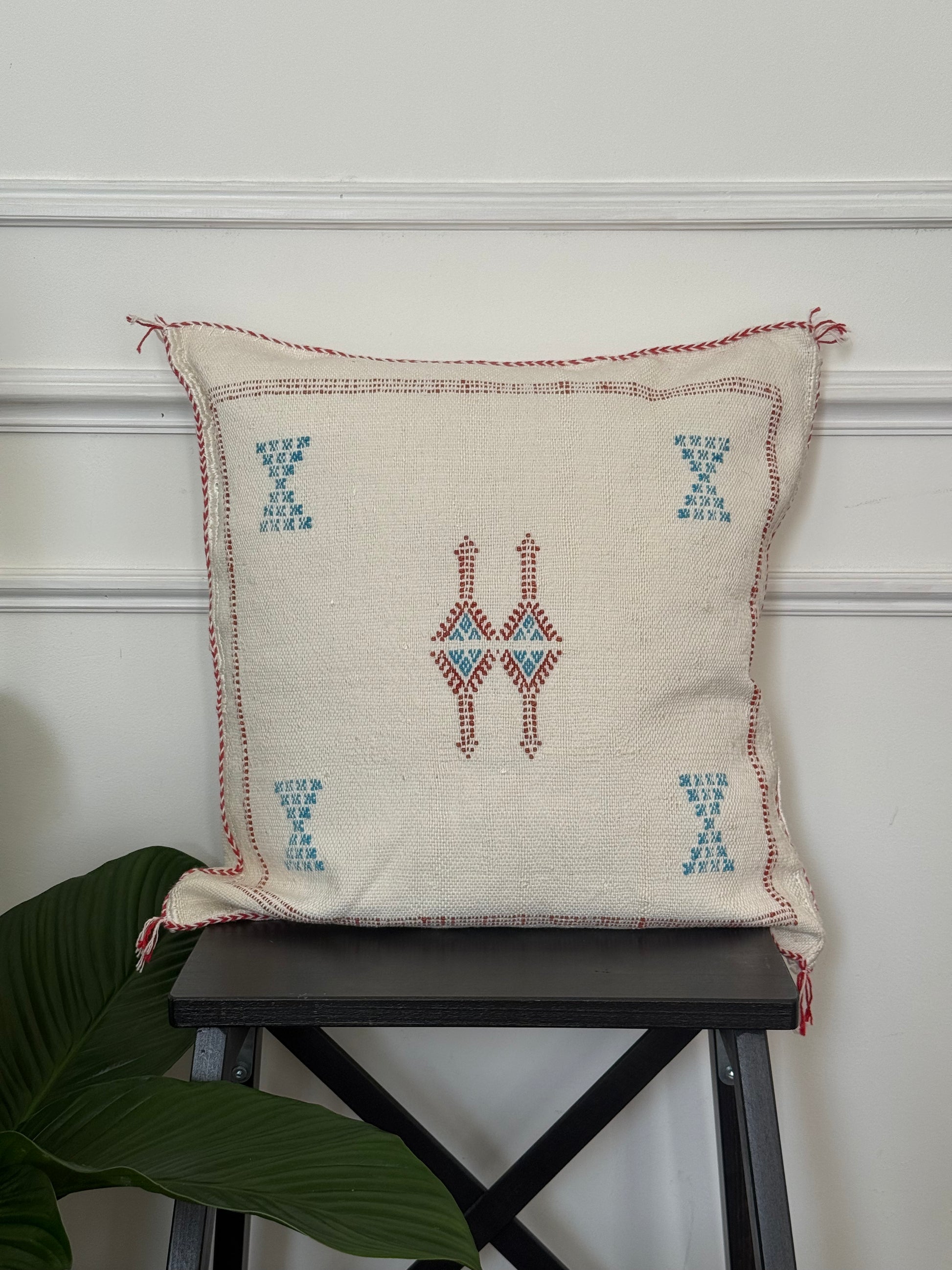 Housse de coussin en soie de cactus - Rose poudré