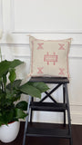 Housse de coussin en soie de cactus - Rose poudré