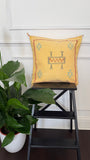 Cactus Silk Cushion Cover - Washed Yellow